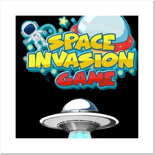 space  invasion  game Posters and Art